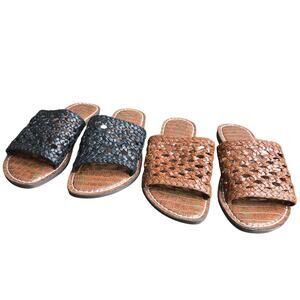 Sam Edelman Genovia Woven Slide Sandals bundle of 2 women's size 6.5